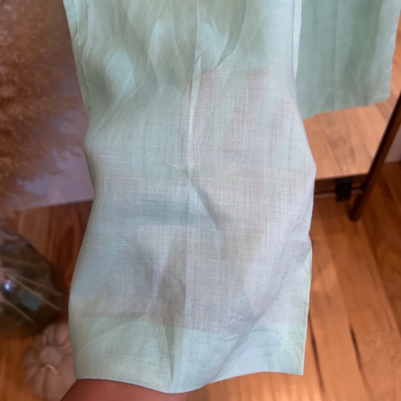 Mango Basics Wide Leg Linen Blend Size 12 Pant - Picture 5 of 6